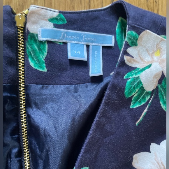 Draper James Navy Floral Dress - Picture 7 of 8